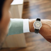 Gepersonaliseerde Waterverf Floral Mannen's Watch Horloge