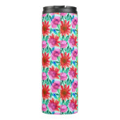 Gepersonaliseerde  Waterverf Floral Thermosbeker (Achterkant)