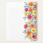 Gepersonaliseerde Waterverf Florals Planner (Achterkant)