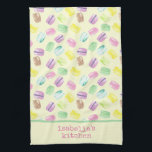 Gepersonaliseerde Waterverf Franse Macarons |Macar Theedoek<br><div class="desc">Gepersonaliseerde Waterverf Franse Macarons | Macaroons,  overeenkomstige producten in mijn winkel.</div>