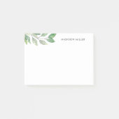 Gepersonaliseerde Waterverf groen Post-it® Notes (Voorkant)
