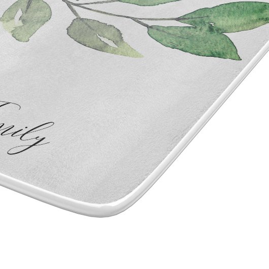 Gepersonaliseerde Waterverf groen Snijplank (Hoek)