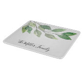 Gepersonaliseerde Waterverf groen Snijplank (Hoek)