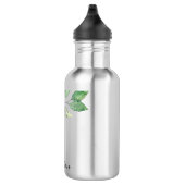 Gepersonaliseerde Waterverf groen Waterfles (Rechts)
