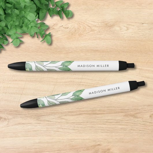 Gepersonaliseerde Waterverf groen Zwarte Inkt Pen