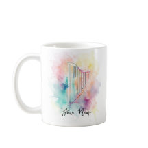 Gepersonaliseerde Waterverf Harp Mok
