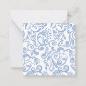 Gepersonaliseerde Waterverf Hortensia bellen Notitiekaartje (Achterkant)