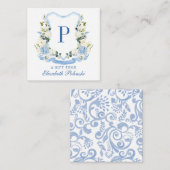 Gepersonaliseerde Waterverf Hortensia Gift Enclosu Notitiekaartje (Voorkant / Achterkant)