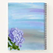 Gepersonaliseerde  Waterverf Hydrangea Notitieboek (Achterkant)