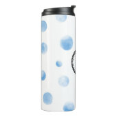 Gepersonaliseerde Waterverf Initiaal Reismok Thermosbeker (Gedraaid links)