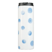 Gepersonaliseerde Waterverf Initiaal Reismok Thermosbeker (Achterkant)