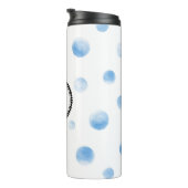 Gepersonaliseerde Waterverf Initiaal Reismok Thermosbeker (Geroteerd rechts)