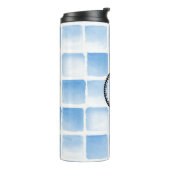 Gepersonaliseerde Waterverf Initiaal Reismok Thermosbeker (Gedraaid links)