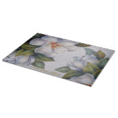 Gepersonaliseerde Waterverf Ivoor Magnolia Blooms Snijplank (Hoek)