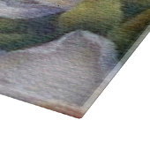 Gepersonaliseerde Waterverf Ivoor Magnolia Blooms Snijplank (Hoek)