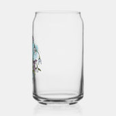 Gepersonaliseerde Waterverf januari Geboortebloem Blikvorm Glas (Links)