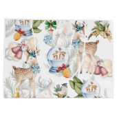 Gepersonaliseerde Waterverf Kerst Groot Cadeauzakje (Achterkant)