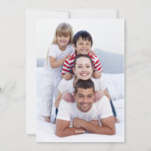 Gepersonaliseerde Waterverf Kerstkrans Foto Feestdagenkaart (Achterkant)