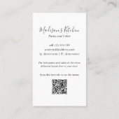 Gepersonaliseerde Waterverf keuken bakken gebruiks Visitekaartje (Achterkant)