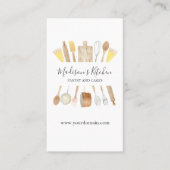 Gepersonaliseerde Waterverf keuken bakken gebruiks Visitekaartje (Voorkant)