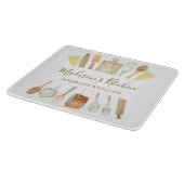 Gepersonaliseerde Waterverf keuken kookgerei Snijplank (Hoek)