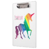 Gepersonaliseerde Waterverf Kinderen voor regenboo Klembord (Links)