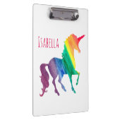 Gepersonaliseerde Waterverf Kinderen voor regenboo Klembord (Rechts)