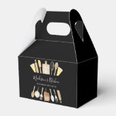 Gepersonaliseerde Waterverf Koken Gereedschap Bedankdoosjes (Voorkant Zijde)