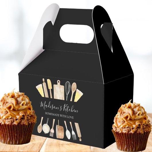 Gepersonaliseerde Waterverf Koken Gereedschap Bedankdoosjes