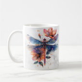 Gepersonaliseerde Waterverf Libelle Mok (Links)