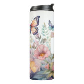 Gepersonaliseerde Waterverf met Monogram Thermosbeker (Gedraaid links)