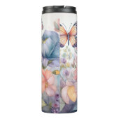 Gepersonaliseerde Waterverf met Monogram Thermosbeker (Achterkant)