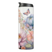 Gepersonaliseerde Waterverf met Monogram Thermosbeker (Geroteerd rechts)