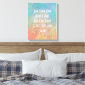 Gepersonaliseerde waterverf muur art quote canvas afdruk (Insitu (Slaapkamer))