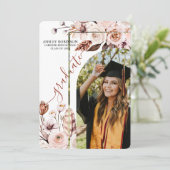 Gepersonaliseerde Waterverf Natuur Bloemen Afstude Kaart (Staand voorkant)