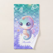 Gepersonaliseerde Waterverf Onder het Zee Bad Handdoek (Handdoek)