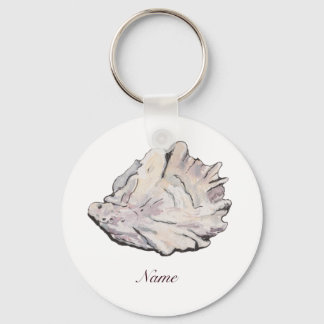 Gepersonaliseerde Waterverf Oyster Sleutelhanger