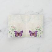 Gepersonaliseerde waterverf paars vlinder (Binnen)