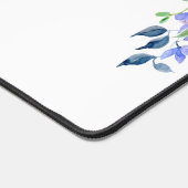 Gepersonaliseerde Waterverf Paarse Hydrangeas Bureaumat (Hoek)