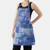 Gepersonaliseerde Waterverf Paint Artist Blauw Schort (Insitu)