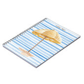 Gepersonaliseerde Waterverf paraplu Notitieboek (Linkerzijde)