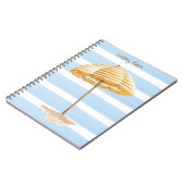 Gepersonaliseerde Waterverf paraplu Notitieboek (Linkerzijde)