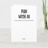 Gepersonaliseerde Waterverf Parrot Verjaardag Kaart (Achterkant)