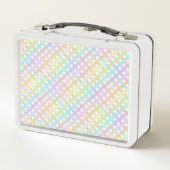 Gepersonaliseerde Waterverf Pastel Rainbow Gingham (Achterkant)