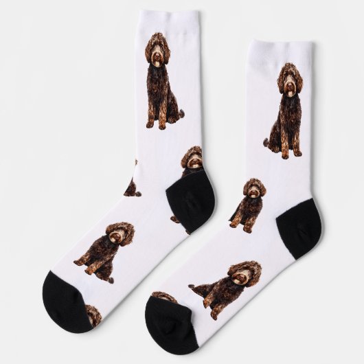 Gepersonaliseerde Waterverf Pet Sokken (Links)