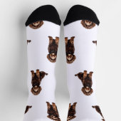 Gepersonaliseerde Waterverf Pet Sokken (Top)