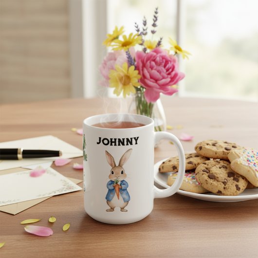 Gepersonaliseerde Waterverf Peter Rabbit Kinder na Koffiemok