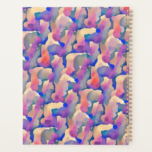 Gepersonaliseerde waterverf planner (Achterkant)