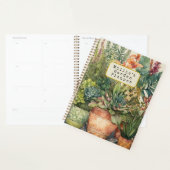 Gepersonaliseerde Waterverf Planten Tuinplanner Planner (Display)