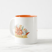 Gepersonaliseerde Waterverf pompoenen | HERFST Tweekleurige Koffiemok (Voorkant links)